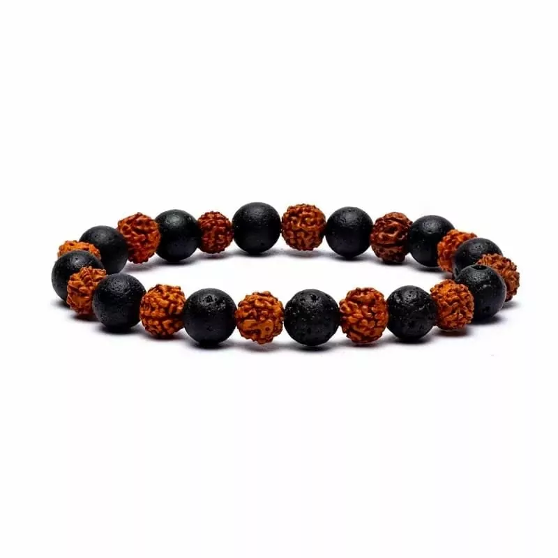 Náramek rudraksha, láva