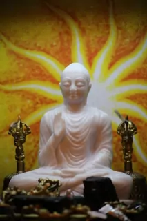 Buddha poznání  z Dolomitu