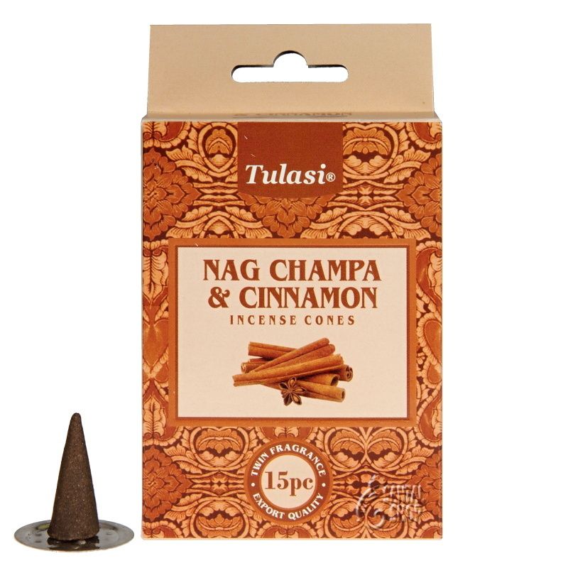 Vonné jehlánky "Tulasi" NAG CHAMPA & CINNAMON