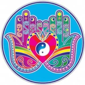 Mandala do okna - "Léčivé ruce"