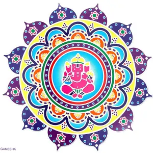 Mandala do okna - "Ganéša"