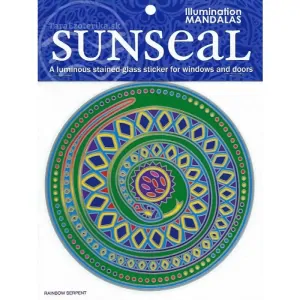 Mandala do okna - Duhový had