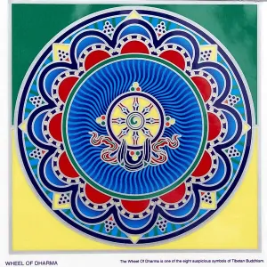 Mandala do okna - Kolo Dharmy