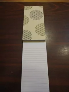 Poznámkový bloček s motivem Květu života