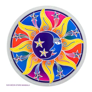 Mandala do okna - Slunce, Měsíc, hvězdy...