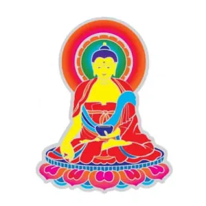 Mandala do okna - Buddha léčení