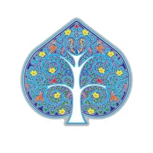 Mandala do okna - Bílý strom