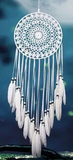 Lapač snů - bílý - Macramé