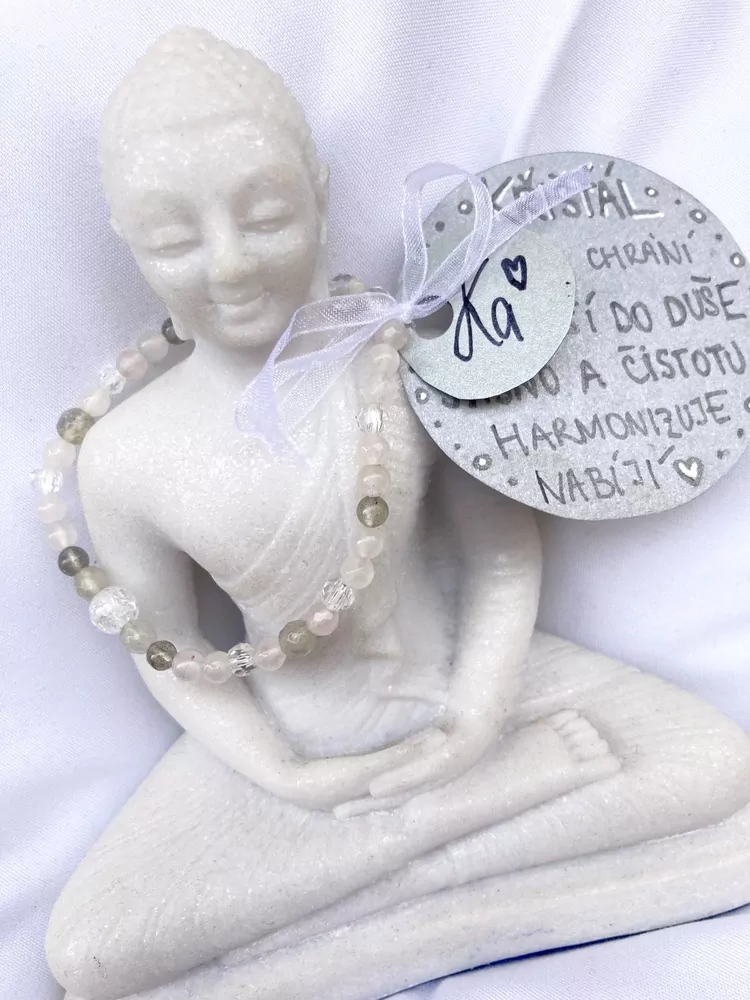 Růženín / Křišťál / Labradorit