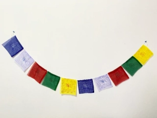 Tibetské modlitební praporky 
