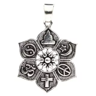 Přívěšek lotos s ochrannými symboly
