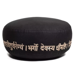 Meditační polštář- Ohm a Gayatri mantra.