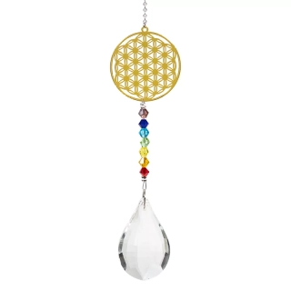 Dekorativní Feng Shui krystal - Květ života, 29cm