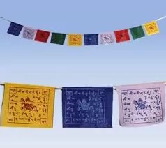 Tibetské modlitební praporky - 14 x 19 cm