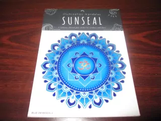 Modrá mandala s Ohm