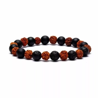 Náramek rudraksha, láva