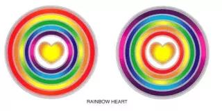 Rainbow heart - Mandala Duhové srdce