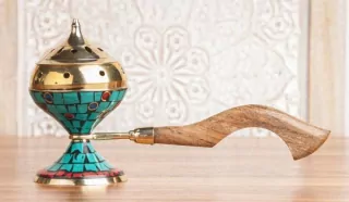 Kadidelnice "Aladinka" s dřevěným držadlem