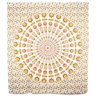 Přehoz - žlutá mandala