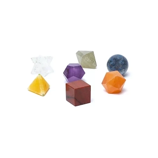 Set Posvátná geometrie - čakrový mix minerálů
